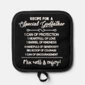 Inspirerend recept voor een speciale peetvader pannenlap (Voorkant)