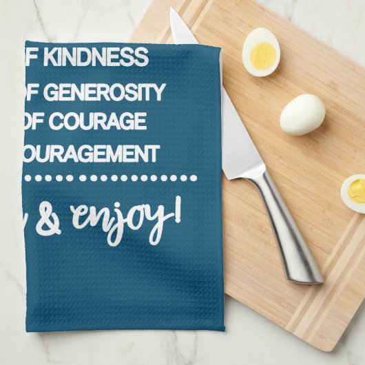 Inspirerend recept voor een speciale peetvader theedoek (Quarter Fold)