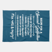 Inspirerend recept voor een speciale peetvader theedoek (Horizontaal)