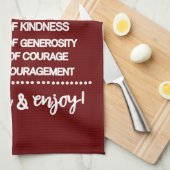 Inspirerend recept voor een speciale peetvader theedoek (Quarter Fold)