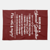 Inspirerend recept voor een speciale peetvader theedoek (Horizontaal)