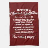 Inspirerend recept voor een speciale peetvader theedoek (Verticaal)