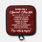 Inspirerend recept voor een speciale stiefmoeder pannenlap (Voorkant)