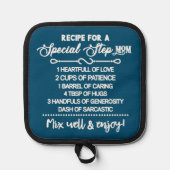 Inspirerend recept voor een speciale stiefmoeder pannenlap (Voorkant)