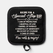 Inspirerend recept voor een speciale stiefvader pannenlap (Voorkant)