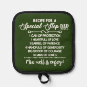 Inspirerend recept voor een speciale stiefvader pannenlap (Voorkant)