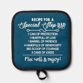 Inspirerend recept voor een speciale stiefvader pannenlap (Voorkant)