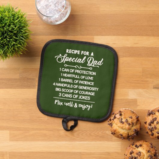 Inspirerend recept voor een speciale vader pannenlap (Top down)