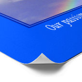 Inspirerend regenboog - Klein Poster (Hoek)