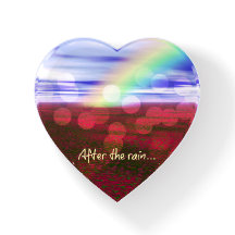 Inspirerend regenboog na de regen