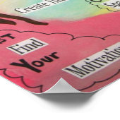 Inspirerend regenboog poster (Hoek)