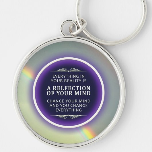 Inspirerend regenboog sleutelhanger (Voorkant)