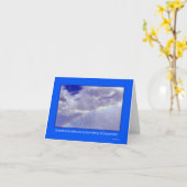 Inspirerend regenboogbriefkaart kaart (Gele Bloem)