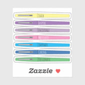 Inspirerend regenboogleraar Pens Vinyl Sticker (Vel)