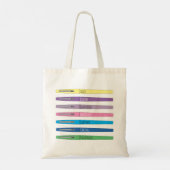 Inspirerend regenboogpennen Leerleraar Canvas tas (Achterkant)