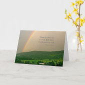 Inspirerend regenboogscène en Gezegde Kaart (Gele Bloem)