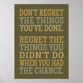 INSPIREREND REGRETS POSTER