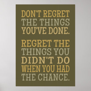 INSPIREREND REGRETS POSTER