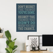 INSPIREREND REGRETS POSTER (Thuiskantoor)