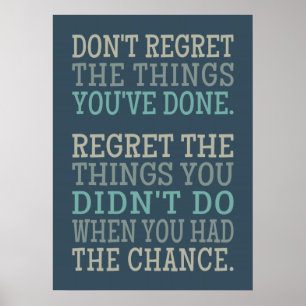 INSPIREREND REGRETS POSTER