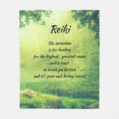 Inspirerend Reiki Healing Fleece Deken (Voorkant)