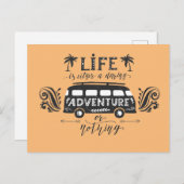 Inspirerend reis briefkaart (Voorkant / Achterkant)