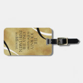 Inspirerend reis- en Padecitaat Bagagelabel (Voorkant horizontaal)