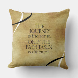 Inspirerend reis- en Padecitaat Kussen