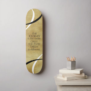 Inspirerend reis- en Padecitaat Persoonlijk Skateboard