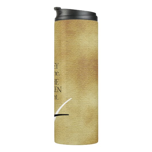 Inspirerend reis- en Padecitaat Thermosbeker (Geroteerd rechts)