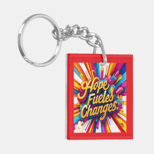 "Inspirerend reis" Sleutelhanger (Voorkant Links)