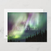 Inspirerend reisbucketlist Noorderlicht Briefkaart (Voorkant / Achterkant)