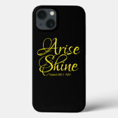 Inspirerend reise en shine Faith Black Case-Mate iPhone Case (Achterkant)