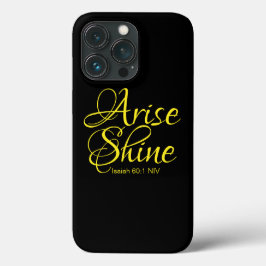 Inspirerend reise en shine Faith Black Case-Mate iPhone Case