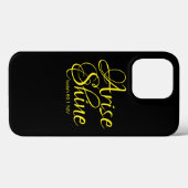 Inspirerend reise en shine Faith Black Case-Mate iPhone Case (Achterkant (horizontaal))