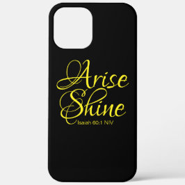 Inspirerend reise en shine Faith Black Case-Mate iPhone Case