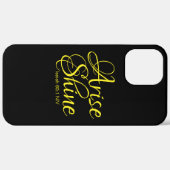 Inspirerend reise en shine Faith Black Case-Mate iPhone Case (Achterkant / Rechts)
