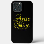 Inspirerend reise en shine Faith Black Case-Mate iPhone Case (Achterkant)