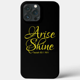 Inspirerend reise en shine Faith Black Case-Mate iPhone Case