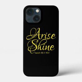 Inspirerend reise en shine Faith Black Case-Mate iPhone Case