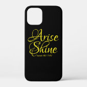 Inspirerend reise en shine Faith Black Case-Mate iPhone Case (Achterkant)