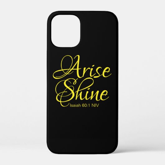 Inspirerend reise en shine Faith Black Case-Mate iPhone Case (Achterkant)