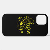 Inspirerend reise en shine Faith Black Case-Mate iPhone Case (Achterkant (horizontaal))