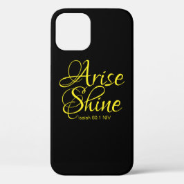 Inspirerend reise en shine Faith Black Case-Mate iPhone Case