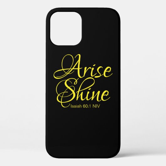 Inspirerend reise en shine Faith Black Case-Mate iPhone Case (Achterkant)