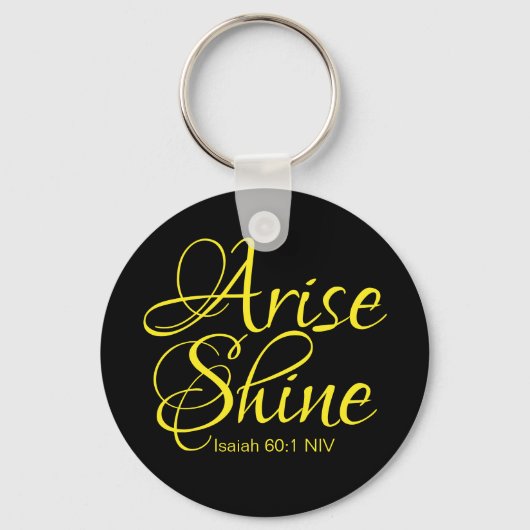Inspirerend reise en shine Faith Black Sleutelhanger (Voorkant)