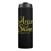 Inspirerend reise en shine Faith Black Thermal Thermosbeker (Voorkant)