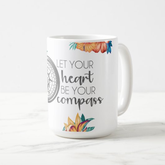 Inspirerend reiskoffie koffiemok (Voorkant rechts)