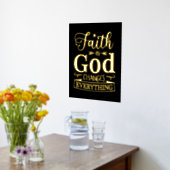 Inspirerend religie citeert Godsgeloof Folie Afdrukken (Laag (Keuken))