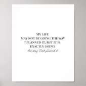 Inspirerend religieuze uitspraken over het leven poster (Voorkant)